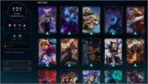 Vendo conta de lol d3 121 skins - League of Legends
