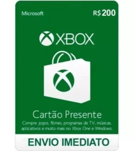 cartao presente xbox 360/one 200 reais - Outros