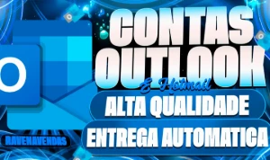 16X Contas Email Outlook/Hotmail Antigas E Novas S/ Sms