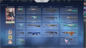 Conta de Valorant com algumas skins