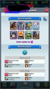 Conta Clash Royale lvl 6