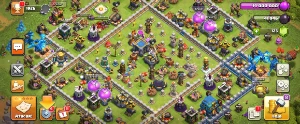 Conta clash of clans cv12 semi full