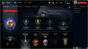 Platina 4 - Todos os champions e mais de 350 skins - League of Legends LOL