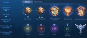 CONTA COM SKINS RARAS MOBILE LEGENDS, TENHO TODOS OS ACESSOS