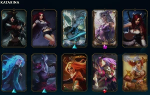Conta Main Katarina Prestigio Irelia Cassiopeia - League of Legends LOL