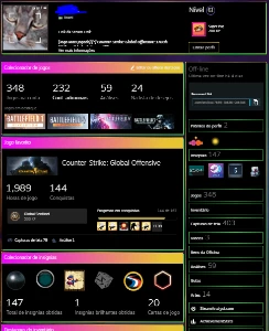Conta Steam - Nivel 61 / 348 Jogos , 232 Dlc