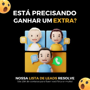 Lista com 25K de Leads  [conteúdo removido] App - Redes Sociais