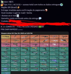 Fornecedor Contas Valorant, Fortnite, Supercell, Rockstar