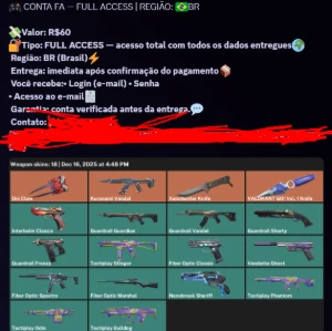 Fornecedor Contas Valorant, Fortnite, Supercell, Rockstar
