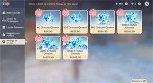 Conta Genshin Impact Ganyu + Mona
