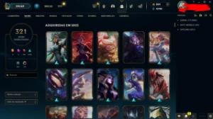 conta lol 321 skins - League of Legends