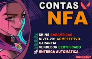 CONTAS NFA 40-50 Skins - VALORANT