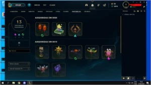 CONTA LVL 324, 64 SKIN - League of Legends LOL