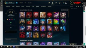 CONTA LVL 324, 64 SKIN - League of Legends LOL