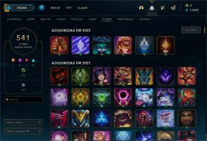 Conta LoL 330 Skins, 541 ícones e Todos os Champions - League of Legends