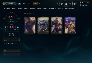 Ouro 4 com TODOS os Champs e 338 Skins +4 Prestigios - League of Legends LOL