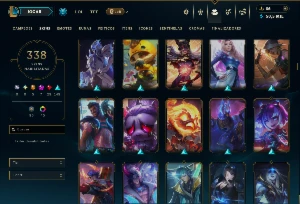 Ouro 4 com TODOS os Champs e 338 Skins +4 Prestigios - League of Legends LOL