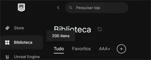 Conta EPIC GAMES 200 jogos (grandes títulos) + VBUCKS