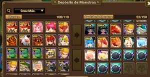 Conta summoners war (servidor Japonês) muitos anos parado