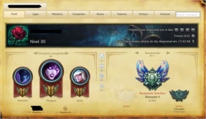 Diamante 5 League Of Legends LOL