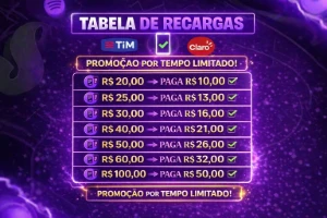 📲 Recargas De Celular 🟦TIM é CLARO🔴 Ótima Pra Revenda💻💲 - Outros