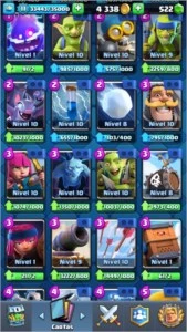 Conta clash royale, nível do rei 11 com 97/106 cartas