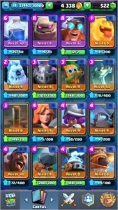 Conta clash royale, nível do rei 11 com 97/106 cartas