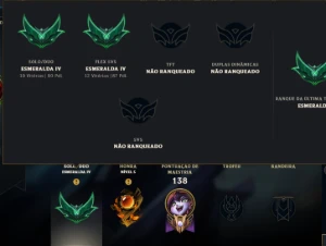 Conta Esmeralda 4 League of legends LOL