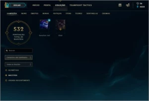 conta grão mestre flex 103 skins - League of Legends LOL