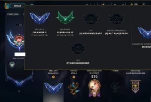 Esmerada 3 com TODOS os Champs e 210 Skins (MID / SUP / ADC) - League of Legends LOL
