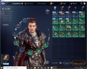 Conta MIR4 Guerreiro 43 com 41k de power