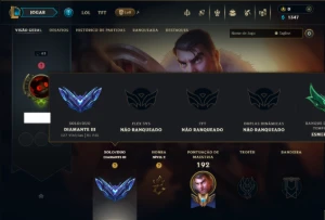 Diamante 3 com 65 Champs e 13 Skins - League of Legends LOL