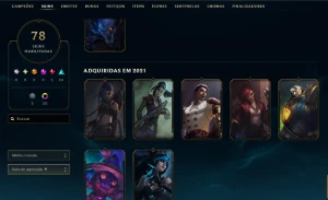 Conta Ex Mestre Com Muitas Skins De Adc - Aceito Ofertas - League of Legends LOL