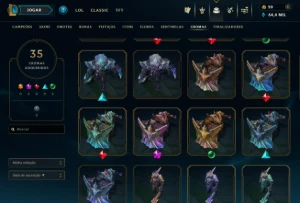 Conta Ex Mestre Com Muitas Skins De Adc - Aceito Ofertas - League of Legends LOL
