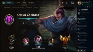 Vendo Conta de LOL lv 103 Gold IV/V 82 skins todos os champs - League of Legends