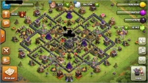 Conta clash of clans cv9 full com 12140 gemas