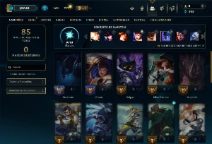 Conta Ouro 2 com 30 Champs e 4 skins - League of Legends LOL
