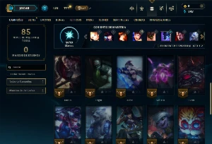 Conta Ouro 2 com 30 Champs e 4 skins - League of Legends LOL