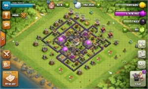 cv8 quase full e nvl9 - Clash of Clans