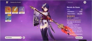 CONTA AR 43 SHOGUN+KEQING+HOMMA+ESPINHA - Genshin Impact