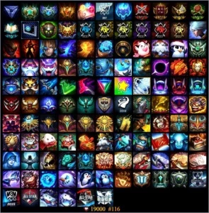Vendo conta Diamante V com 141 skins - League of Legends LOL