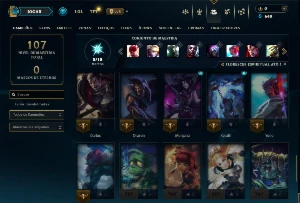 Conta Unranked com 50 campeões e 9 skins - League of Legends LOL