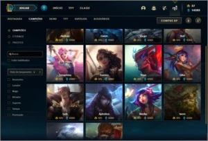 Conta unranked com 145 champs e 152 skins ( MAIN SUP ) - League of Legends LOL