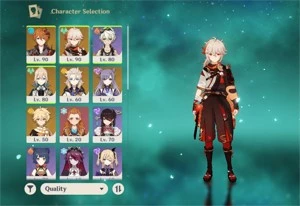 Conta Genhsin AR 52 com 5 personagens 5* - Genshin Impact