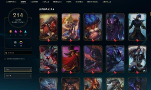 Conta Main Zed - Full Champ -214 Skins - 218 Icone - League of Legends LOL