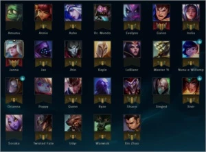 Conta de League of legends 26 campeões 1 skin LOL