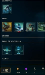 Conta de League of legends 26 campeões 1 skin LOL