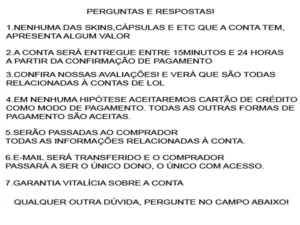 Conta de League of legends 26 campeões 1 skin LOL