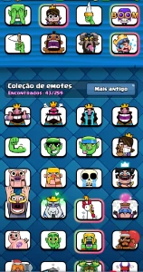 Clash Royale várias evoluções 