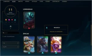 Conta LoL - 2 Skins, ultimate 2 lendárias+ + Valorant Ouro 1 - League of Legends
